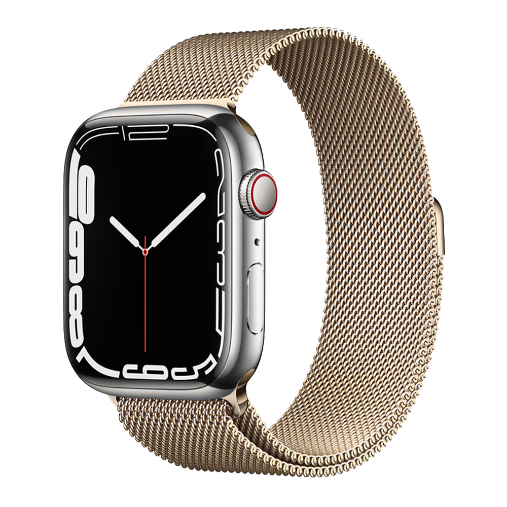 Smart-soat Apple Watch Series 7 45 мм milanese loop Gold